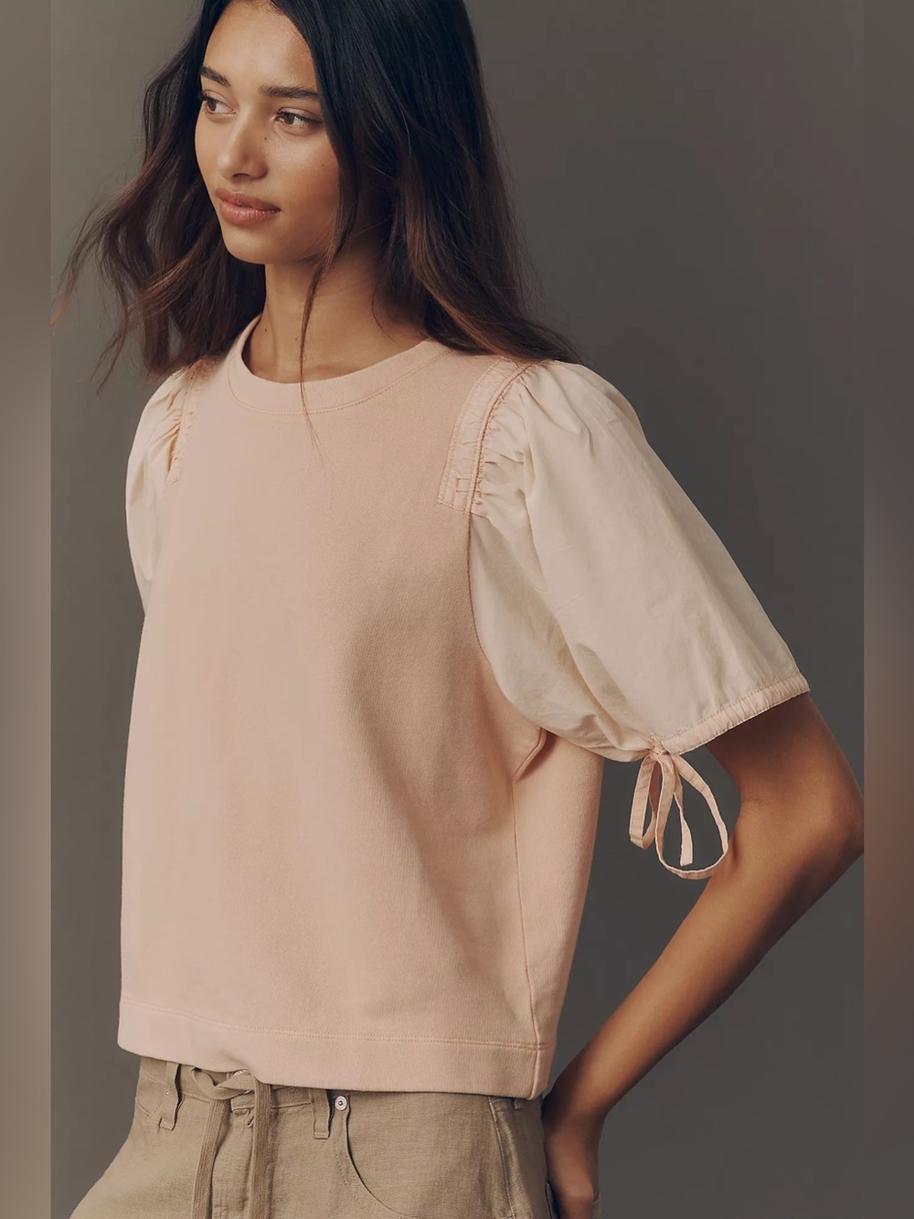 By Anthropologie Sycamore Short-Sleeve Sweater